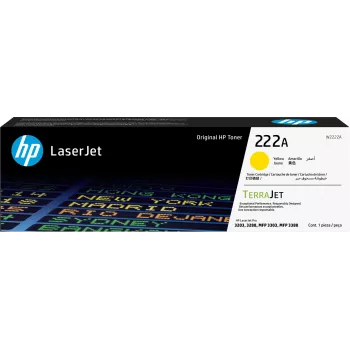 HP 222A - keltainen - alkuperäinen - LaserJet - värikasetti (W2222A) - Color LaserJet Pro MFP 3302fdn