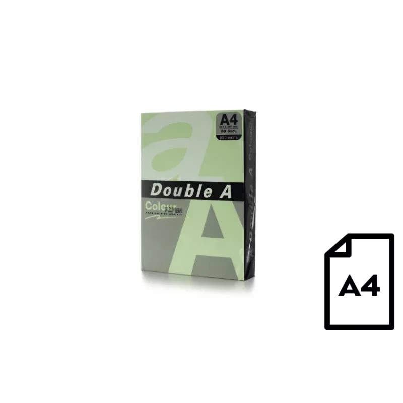Väripaperi Double A, 80 g, A4, 500 arkkia, Lagoon