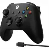 Microsoft Xbox Wireless Controller + USB-C-kaapeli musta peliohjain analoginen / digitaalinen PC, Xbox One, Xbox One S, Xbox One X, Xbox Series S, Xbox Series X