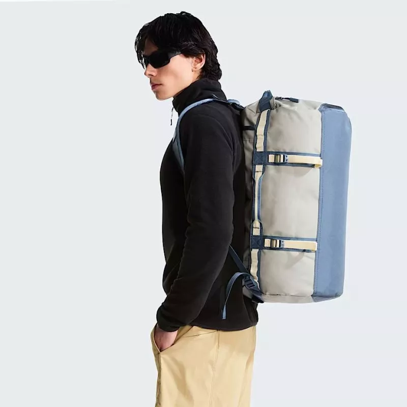 Matkalaukku The North Face Base Camp Duffel S - stone slab/granite harmaa