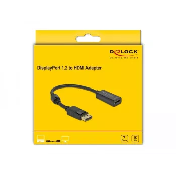 Adapteri DisplayPort 1.2 uros HDMI naaras 4K DeLOCK 63559