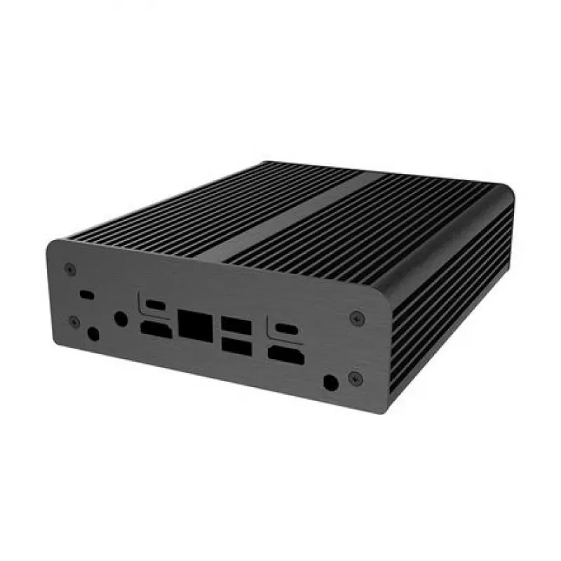 Tietokonekotelo Akasa Newton AC UCFF Intel NUC 13 Pro i3:lle, tuuletinon – musta