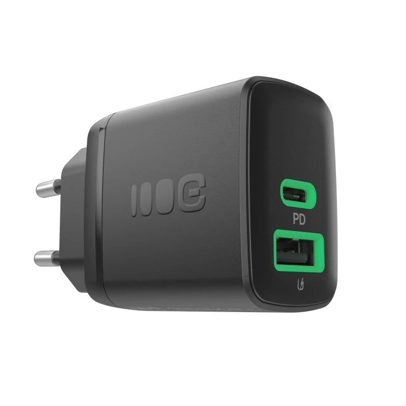 Laturi Green Cell PowerSource Duo30 – 1× USB-A, 1× USB-C, 3A