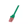 Verkkokaapeli LOGILINK 0,25 m Cat6 U/UTP RJ-45-liittimillä, vihreä
