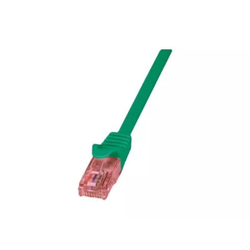 Verkkokaapeli LOGILINK 0,25 m Cat6 U/UTP RJ-45-liittimillä, vihreä