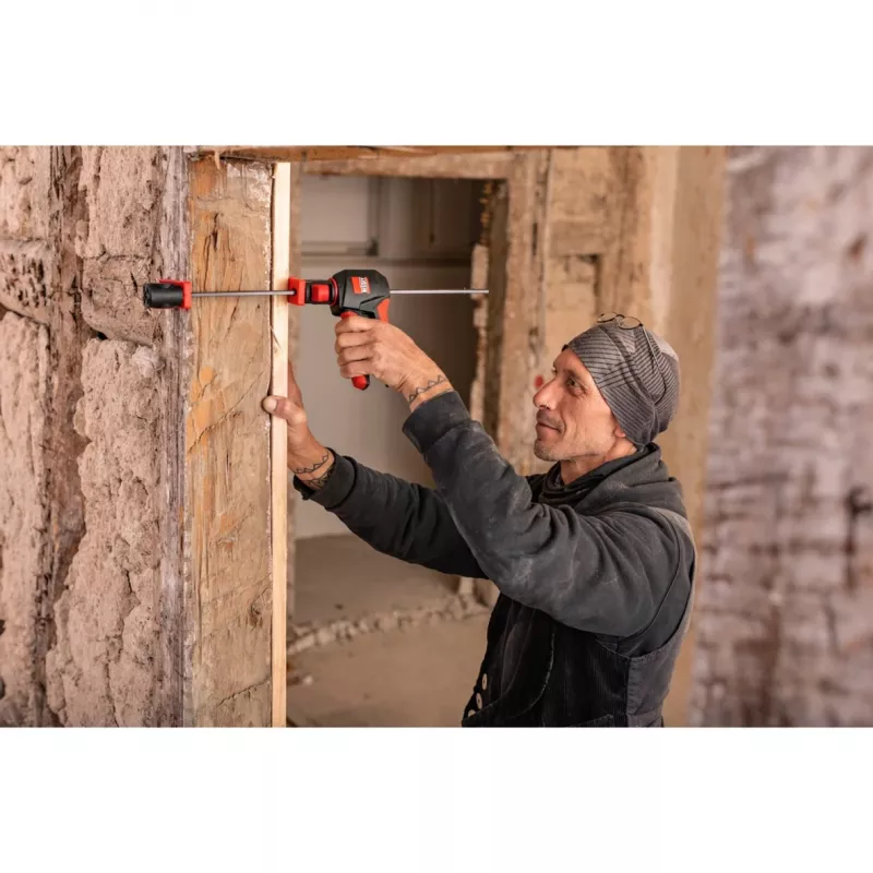 Yhden käden puristin Bessey EZ360-30 300 mm ulottuma, 80 mm aukko, musta/punainen