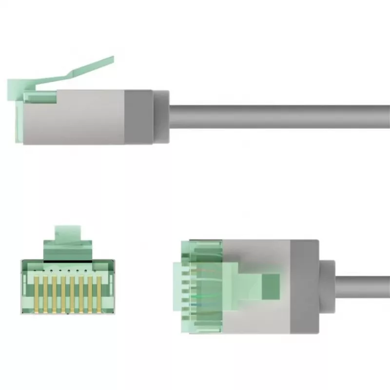 Verkkokaapeli Goobay 74346 RJ-45 Cat8.1 1 m harmaa