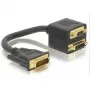 DVI-sovitin DeLOCK 65052 DVI29 uros DVI29 + VGA naaras 0,2 m