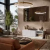 TV-taso cama meble LIVERTI 150x42x48 cm, valkoinen, lastulevylevy