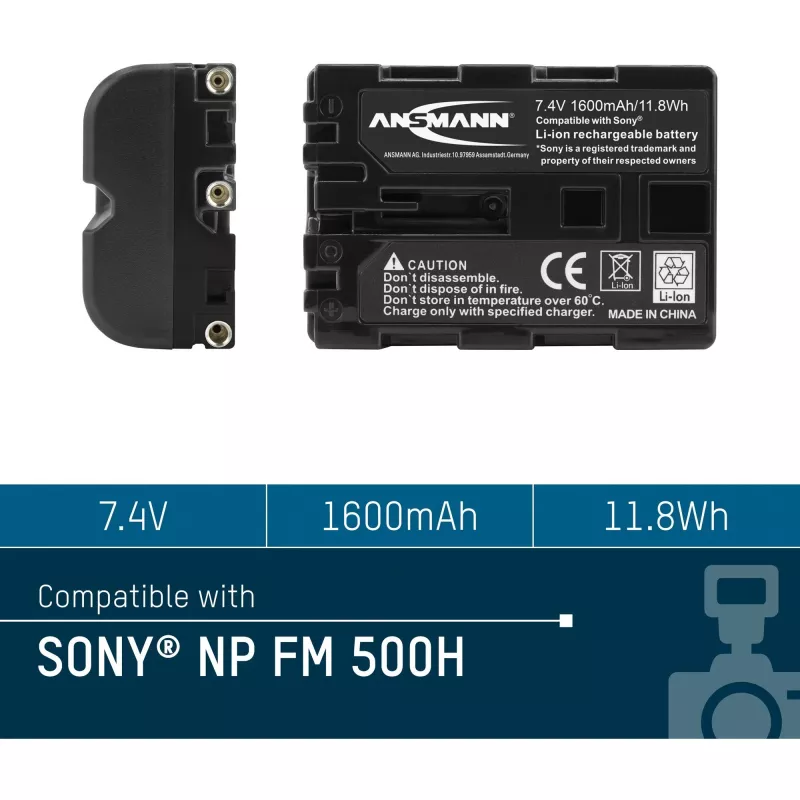 ANSMANN A-Son NP FM 500 H - kameran akku Li-Ion 1500 mAh (5044503)