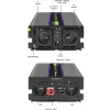 Vaihtosuuntaaja QOLTEC Monolith 3000 MS Wave, 12V→230V, 1500/3000W, USB:lla