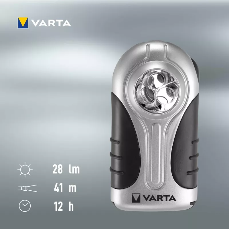 Käsivalaisin Varta 16647 musta hopea