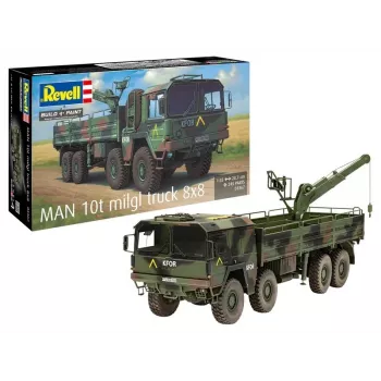 Muovinen pienoismallirakennussarja REVELL Man 10T Milgl 8x8 kuorma-auto mittakaavassa 1/35