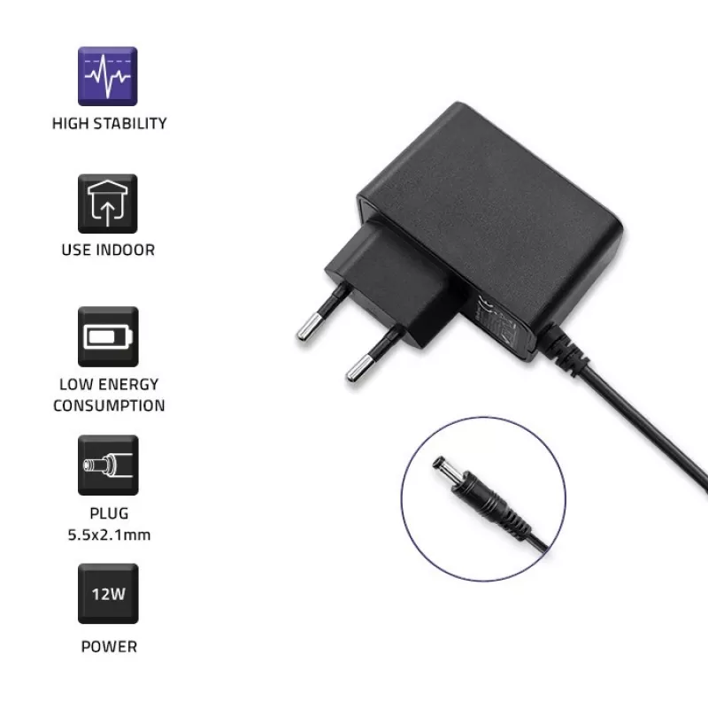 Virtalähde QOLTEC 52405 6V 2A 12W kannettavien laitteiden virtalähde