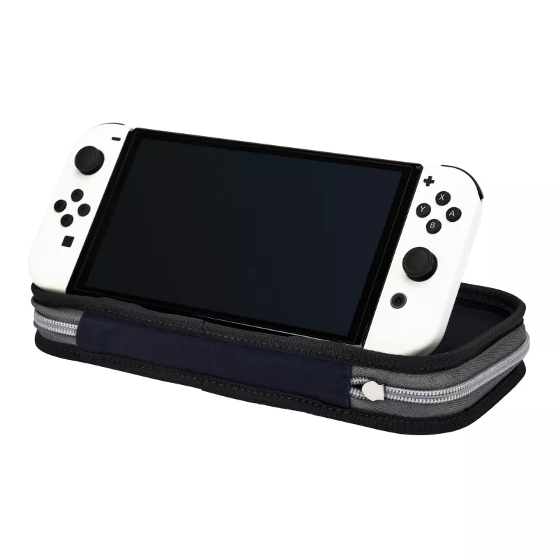 Power A NSCS0087-01, suojakotelo, Nintendo, musta, harmaa, valkoinen, huopa, Nintendo Switch, Nintendo Switch Lite, naarmuuntumaton