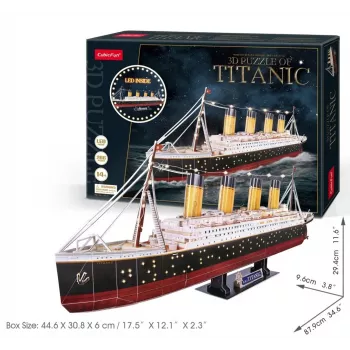 3D-palapeli CubicFun Titanic LED