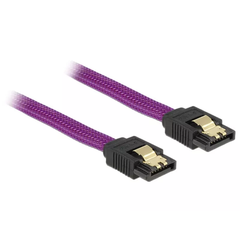 SATA-kaapeli DeLOCK 83691 0,5 m SATA 7-pin violetti