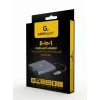 Gembird A-CM-COMBO6-01 USB-C 6-in-1 monitoimisovitin, USB 3.1 Gen 1, HDMI 4K, VGA, PD 60 W, SD/microSD-kortinlukija, 3,5 mm ääni, harmaa