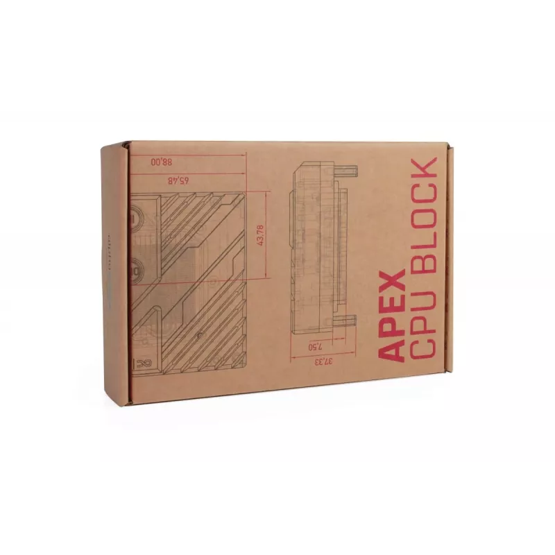 Coldplate Alphacool 13851 akryyli läpinäkyvä 88x88x32.3mm