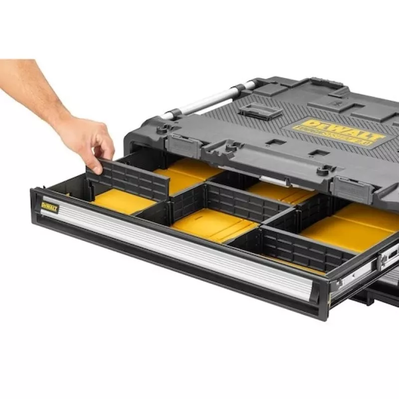 Työkalulaatikko DeWalt DWST08520-1 metalli-muovi, musta ja keltainen