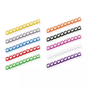 VALUE kaapelimerkintäsarja patchkaapeleille, 5–6,5 mm, 10 × 10 kpl, monivärinen