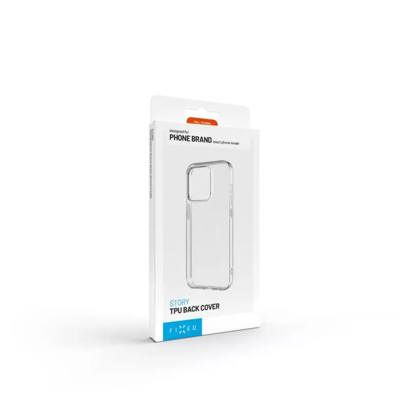 Takakansi FIXED Xiaomi Redmi Note 14 Pro 4G:lle, läpinäkyvä TPU-suojakotelo