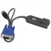 Hewlett-Packard HP USB-liitäntäsovitin – video-/USB-laajennus – HP TFT7600 G2, BLc3000 Enclosure, ProLiant DL360p Gen8, ML350e Gen8, Server Console Switch (AF628A)