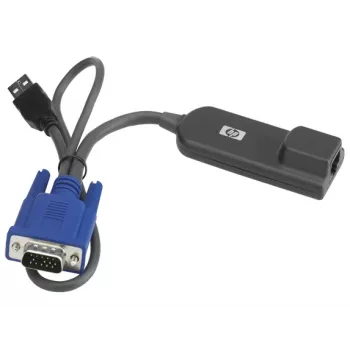 Hewlett-Packard HP USB-liitäntäsovitin – video-/USB-laajennus – HP TFT7600 G2, BLc3000 Enclosure, ProLiant DL360p Gen8, ML350e Gen8, Server Console Switch (AF628A)