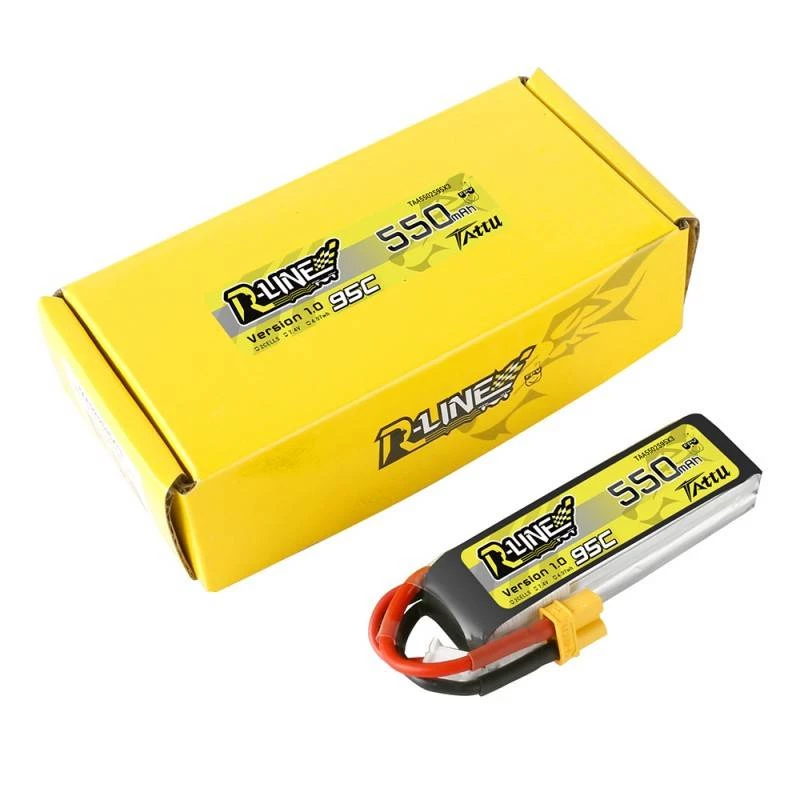 Akku Tattu R-Line 550mAh 7,4V 95C 2S1P XT30