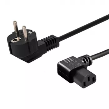 Virtajohto SAVIO CL-115 IEC C13 pistokkeeseen, 1,2 m, musta
