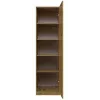 Topeshop SD-50 ARTISAN KPL makuuhuoneen vaatekaappi 5 hyllyä 1 ovi tammi