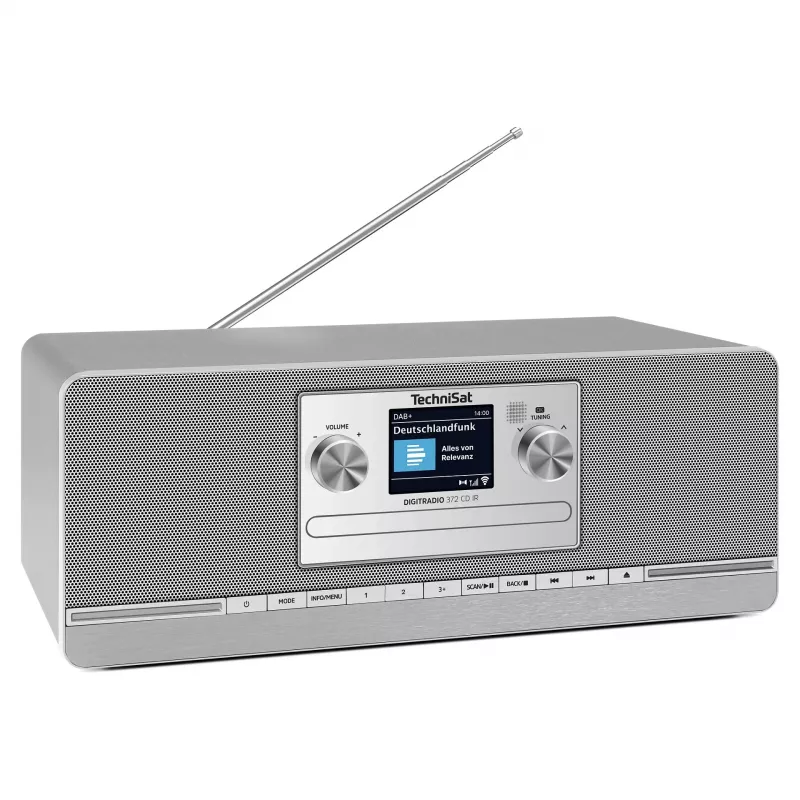 TechniSat DIGITRADIO 372 CD IR internet analoginen & digitaalinen antrasiitti, hopea