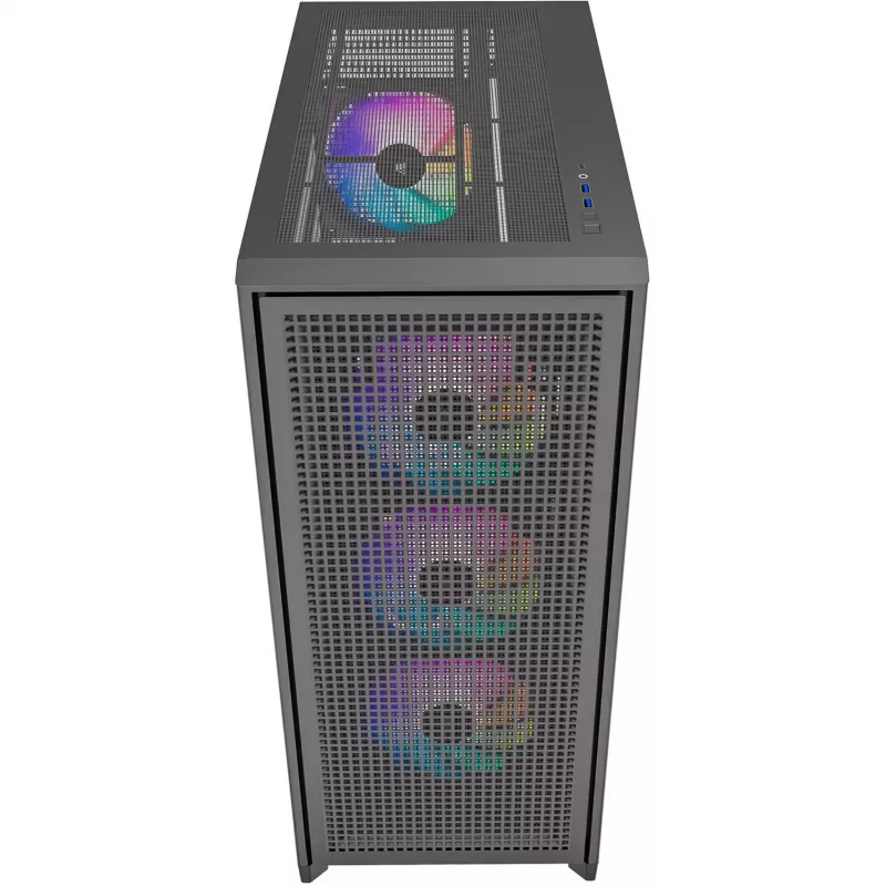 PC-kotelo Silentware Air 2000 A-RGB musta — Mid-Tower, karkaistusta lasista valmistettu sivupaneeli