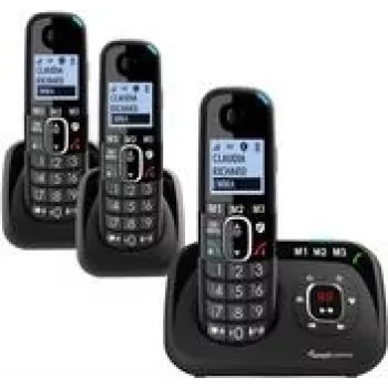 amplicomms BigTel 1583 DECT isonäppäinpuhelin musta (ATL1423365)