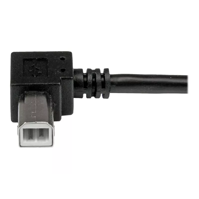 StarTech.com USBAB2MR USB 2.0 A – kulma-B -kaapeli, uros/uros, 2 m, musta