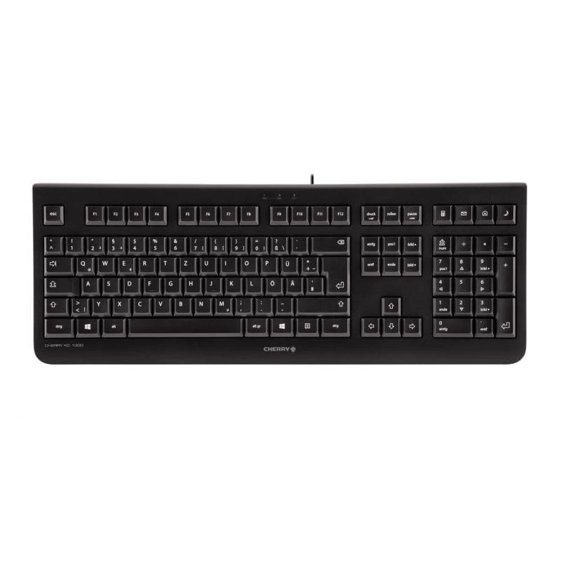 Näppäimistö CHERRY KC 1000 yleisnäppäimistö USB tšekki musta