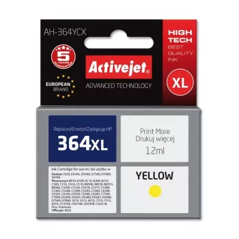 Activejet AH-364YCX muste (korvaa HP 364XL CB325EE; Premium; 12 ml; keltainen)