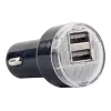 Autolaturi Gembird EG-U2C2A-CAR-02, 12–24V tulo, 5V/2,1A lähtö, 2× USB 2.0, musta