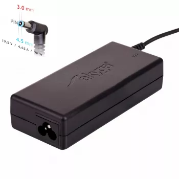 Akyga AK-ND-26 kannettavan tietokoneen virtalähde HP:lle, 90 W, 19,5 V, 4,62 A, 4,5 x 3,0 mm + nasta