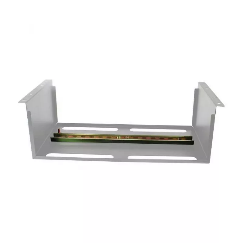 ALLNET laiteteline DIN-kiskolle/DIN-kisken laitteille T150 mm/5HE vaaleanharmaa etuasennus