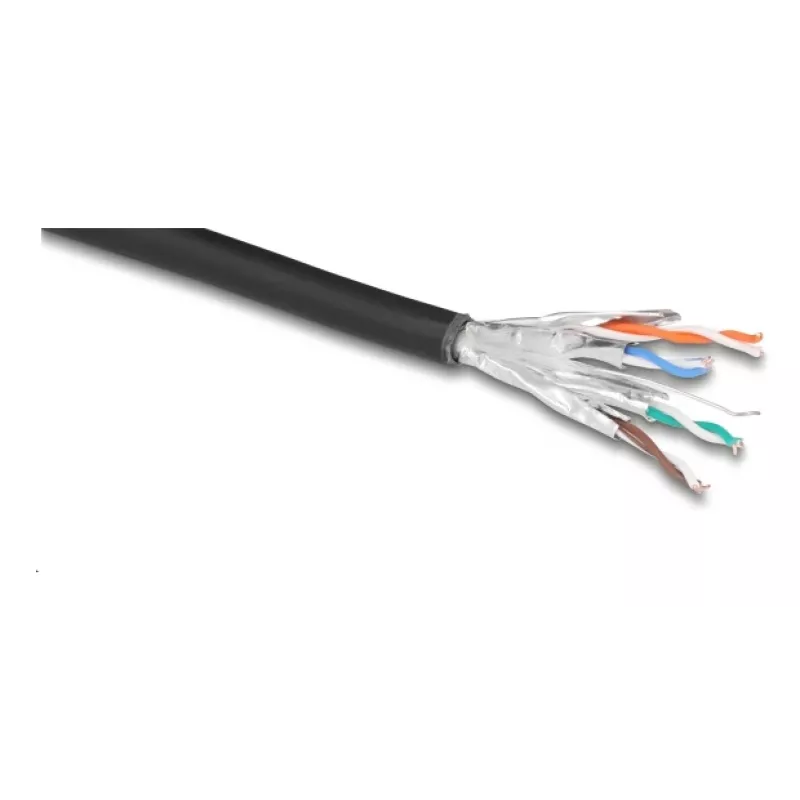 Verkkokaapeli DeLOCK 80597 musta Cat6a U/FTP 50 m