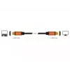 DeLOCK - HDMI-kaapeli - HDMI (M) - HDMI (M) - 50 cm - kolmoiseristys - musta, kulta - 8K-tuki
