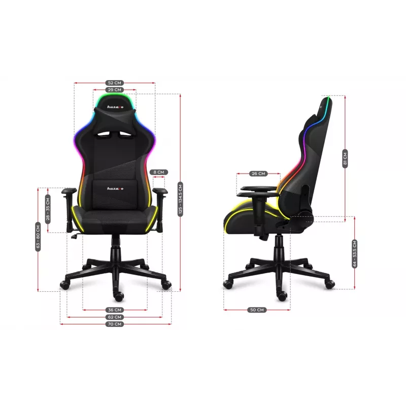 Huzaro Force 6.2 Mesh RGB pelituoli