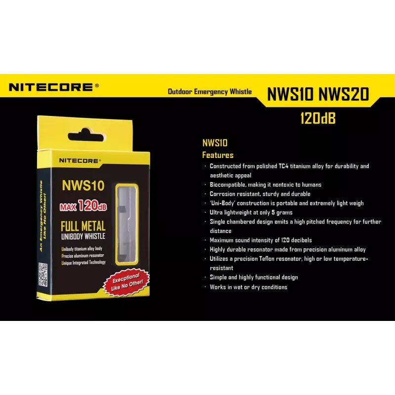 Pilli Outdoor EMERGENCY/120DB NWS10 Nitecore