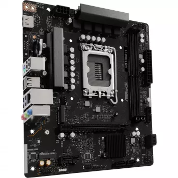 Emolevy ASROCK H810M‑X micro ATX Intel H810 LGA 1851 DDR5 2× DIMM 128GB M.2 2.5GbE HDMI DisplayPort