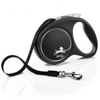 Flexi Black Design L 5 m koiranhihna rullamekanismilla