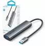 Keskitin 5-in-1 USB-A Vention 0,15 m