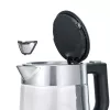 Severin WK 3468 vedenkeitin 1 l 2 200 W musta, ruostumaton teräs, läpinäkyvä