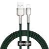 USB-A–Lightning-kaapeli Baseus 1 m, vihreä