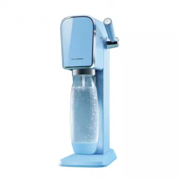 Soodavesilaite SODASTREAM Art Blue Steel — 1 l muovipullo, 60 l hiilihapotin, 173×245×430 mm
